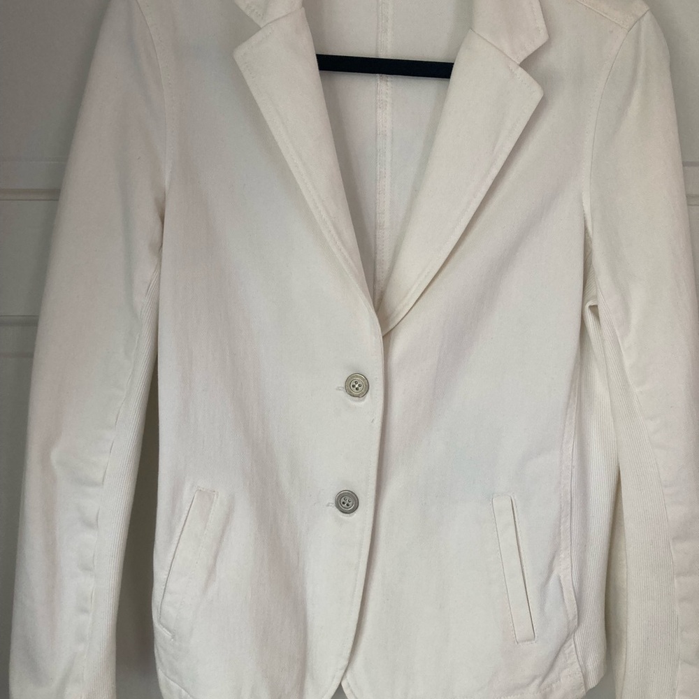 JMcLaughlin White Twill Jacket